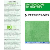 thumbnail of Benetton - Handdoek 90x160cm 380gsm 100% katoen velours groene regenboog