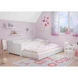 thumbnail of Sofabett zweiter Schlafplatz Bettgestell 90x200 Einzelbett Bettkasten Kiefer waschweiß 60.34-09WoR