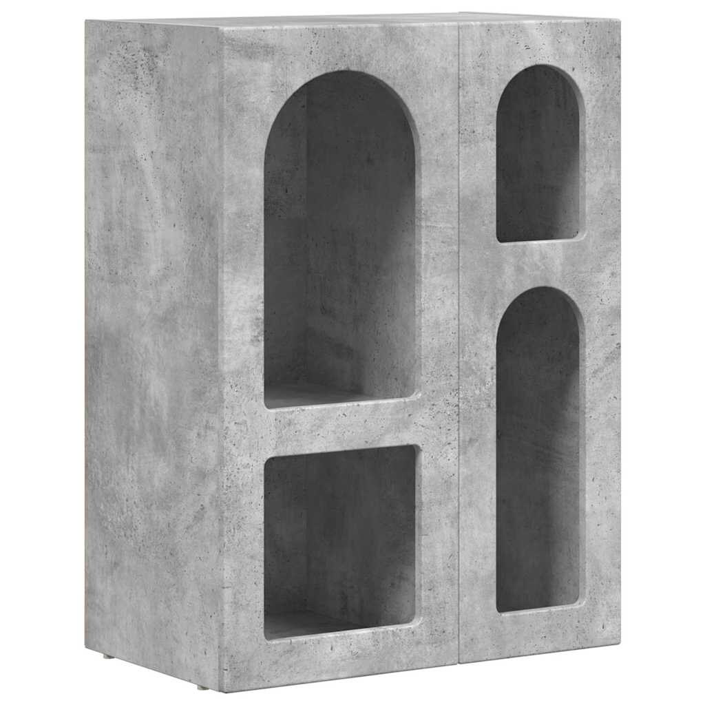 vidaXL Sideboard Beton Grau 59 x 35 x 80,5 cm Holzwerkstoff