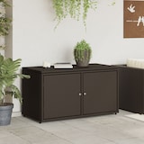thumbnail of vidaXL Gartenschrank Braun 110x55x60,5 cm Poly Rattan