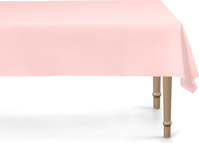 PartyDeco, Tischdecke, synthetisches Material, 137 x 183 cm, hellrosa