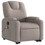 thumbnail of vidaXL Massagesessel mit Aufstehhilfe Taupe Stoff