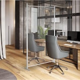 thumbnail of Cloison mobile Plexiglass Souple Transparent cadre alu H 201 x L 100 cm