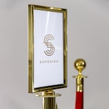 thumbnail of Securit® A4 Plakathalter für "Classic" Absperrständer - Gold - Montageset inklusive