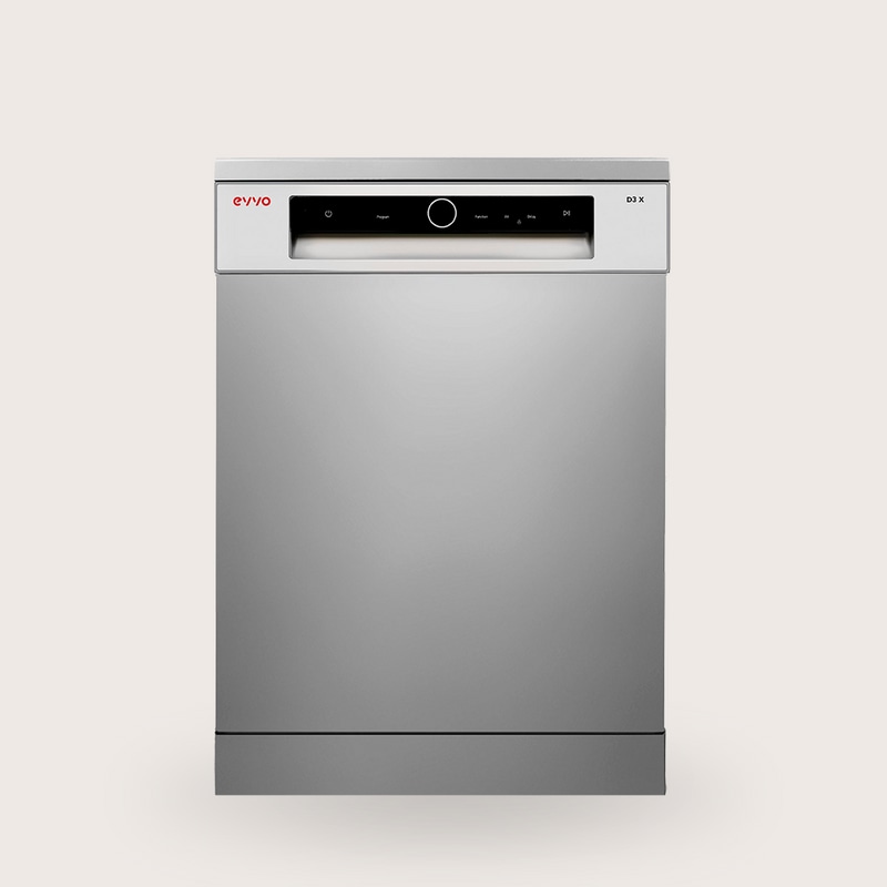 Lavavajillas EVVO D3X, 14 Cubiertos, 8 Programas, Inox, Ancho 600 mm