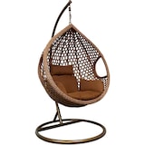 thumbnail of Rijoka Hangstoel Eggy Rope Schommelstoel – Luxe Rattan – Bruin - Large - Voor personen 1.90m Max.