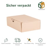 thumbnail of 200 x Maxibriefkarton (160 x 110 x 50 mm) DIN A6 stabiler Versandkarton Faltschachtel Versandschachtel Wellpappe BB-Verpackungen
