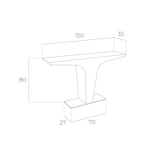 thumbnail of Angel Cerdá Consola nogal 3030C