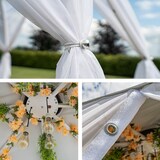 thumbnail of astreea Igloo Terrassenpavillon Model XL mit Umbrella Bezug, weiss, wasserfest