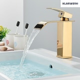 thumbnail of ROSA | Torneira de casa de banho cascata premium ouro brilhante | para cozinha em aço inox | Torneira  quadrada para lavatório design