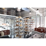 thumbnail of Carro porta bandejas plegable de 540 x 650 x 1710 mm. (h)  Para cajas o bandejas N.E. de hasta 320 mm. (h) 4 niveles GRIS, RUEDAS CINCADAS