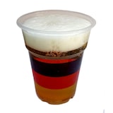 thumbnail of 200x PP-Trinkbecher Einweg  schwarz-rot-gold 350ml 0,3 l Füllstrich Ø 95mm