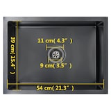 thumbnail of vidaXL Gootsteen handgemaakt roestvrij staal zwart