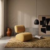 thumbnail of Poltrona imbottita in velluto design moderno salotto living Tux - Giallo-C932100.C281