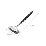 thumbnail of Tarrington House Barbecueborstel 3 in 1, roestvrij staal/verzinkt draad/kunststof, 44 cm, zwart