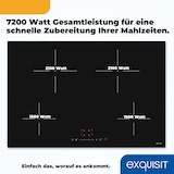 thumbnail of Exquisit Induktionskochfeld EKI800-SF-B-380 | 9 Stufen | Stop&Go-Funktion | Abschatautomatik | Timer | 7200 W