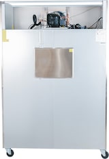 thumbnail of Romux® Gefrierschrank mit 2 Türen 134 cm mit Umluftkühlung | Gastro Gefrierschrank aus Edelstahl mit 1065 L Kapazität - 6 Einlegeböden und 750 W