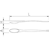 thumbnail of Utensilio para marisco. Tenedor para mariscos inoxidable 230x3x30 mm.