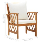 thumbnail of vidaXL 5-tlg. Garten-Lounge-Set mit Auflagen Massivholz Akazie