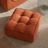 thumbnail of Pouf in tessuto 80 x 75 x 32 cm terracotta