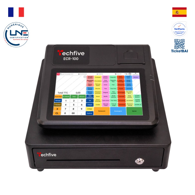 TECHFIVE - Caisse enregistreuse - ECR-100