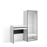 thumbnail of Consolle Ingresso, Mobile ingresso corridoio, 130x35x145cm, Con cassetto, Armadio Aperto, Stile moderno, Bianco _ 479_2