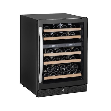 Cave à Vin Professionnelle   51 à 52 Bouteilles       R600a   Gepoedercoat staal1165Vitrée/battante 595x655x860mm COMBISTEEL