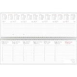 thumbnail of Tischquerkalender 116 29,6x9,9cm 1 Woche/2 Seiten schwarz 2026
