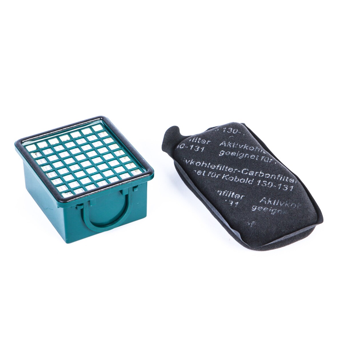 Filterset 1 Aktivfkohlefilter und 1 Hepafilter passend für Vorwerk Kobold 130 131