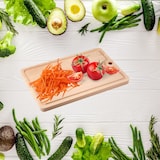 thumbnail of Planche à découper en bois avec récupérateur de jus 40 x 26 cm Fackelmann Wood Edition