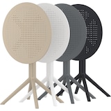 thumbnail of Lot de 2 tables d’extérieur rondes pliantes de 60 cm Sky Table Taupe