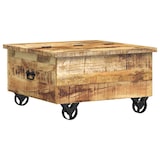 thumbnail of Table basse Bois de manguier brut 70 x 70 x 40 cm Modèle Atlas Focus Plus