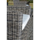 thumbnail of Polyrattan Gartenstuhl Fontana 5mm grau-meliert/cremeweiß