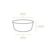 thumbnail of BIOZOYG Salatschale 300 Stück 1000 ml weiß Suppenschalen Einwegschalen to go Einweggeschirr Deli Container Bowl Kartonschale Einweg Suppenbehälter