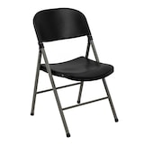 thumbnail of Bolero klapstoelen van kunststof en staal in zwart, 2 stuks