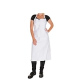 thumbnail of 2 Latzschürzen aus 100% Baumwolle 130x100 cm Weiss Schürze Baumwollschürze