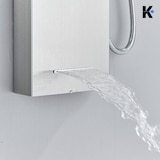 thumbnail of BERND | Premium douchepaneel Regendouche RVS | Geborsteld zilver Massagedouche Douchesysteem | Mengkraan Douchegarnituur Douchesysteem