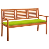 thumbnail of vidaXL 3-Sitzer-Gartenbank mit Auflage 150 cm Massivholz Eukalyptus