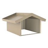 thumbnail of hiyard Garage Mähroboter Mährobotergarage Unterstand Rasenroboter Überdachung perlbeige RAL 1035 / rostbraun