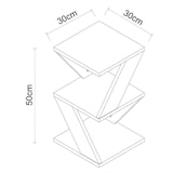 thumbnail of Bout de canapé en aggloméré Albeni imitation bois Hanah Home