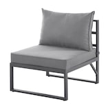 thumbnail of SVITA MAUI Gartenmöbel-Lounge-Set mit Dach Outdoor-Sofa Strandkorb-Sonneninsel Stahl Hellgrau