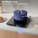 thumbnail of CDV Draagbare inductiekookplaat, aanraakbediening, 9 standen & timer, 2000W Boost-functie CDV201T