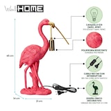 thumbnail of WellHome - Dekorative Tischlampe Flamingo   in der Farbe Rosa