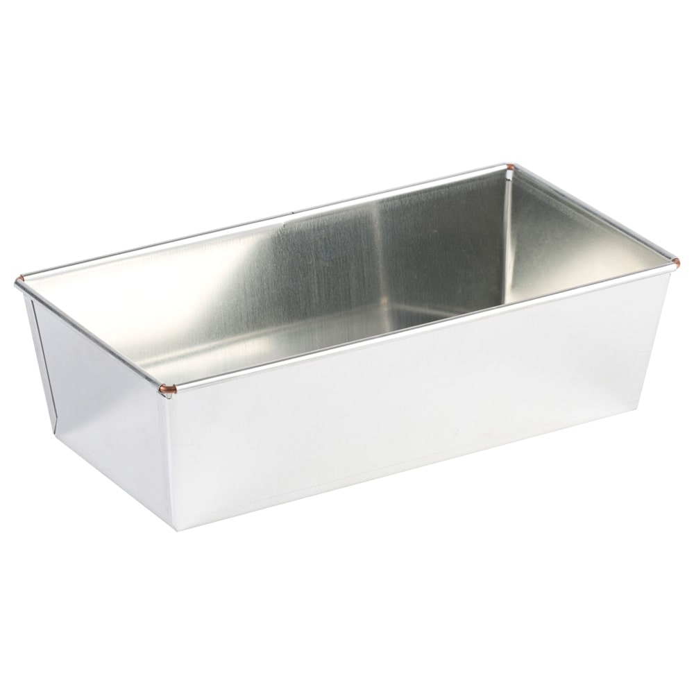 Gobel - Brotbackform, rechteckig - Weißblech - 240x120 mm Ø außen / 220x100 mm Ø innen - H 70 mm - 134010