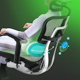 thumbnail of Bureaustoel / directiestoel ERGOHUMAN GEN2 zitting leder / rugleuning netbespanning zwart hjh OFFICE