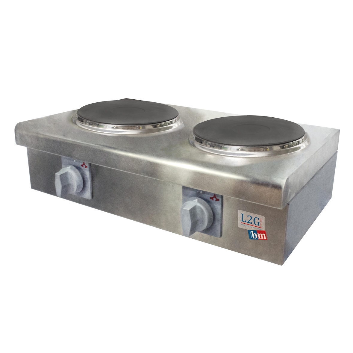 L2G - AEO-02 - rechaud electrique a poser, 2 plaques diam. 230 mm