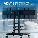 thumbnail of ONKRON Adaptador doble VESA para montar dos pantallas, carga máx 2x45,5 kg, negro, ADV-1881