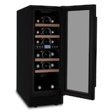 thumbnail of Les Petits Champs Einbau-Weinschrank für 17 Flaschen CAVCEDB17 53L Black Edition, 2 Temperaturzonen, Anti-UV, LED