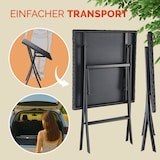 thumbnail of CASARIA® Polyrattan Klapptisch Balkontisch Gartentisch klappbar Schwarz