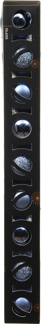 thumbnail of 9 Weihnachtskugeln Glas 3cm Christbaumkugeln Weihnachtsbaumkugeln Christbaumschmuck Weihnachtsbaumschmuck Dämmerungsblau